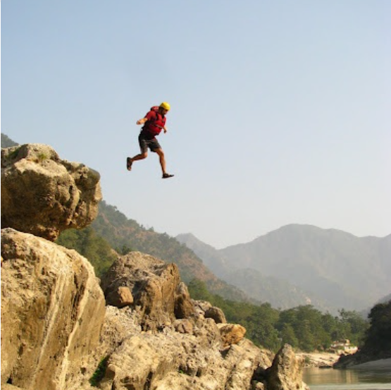 cliff jumping